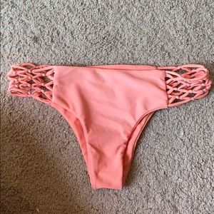 Coral mikoh cheeky bikini bottoms